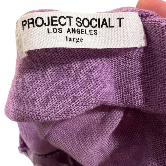 NWOT Project Social purple t-shirt - Picture 5 of 5
